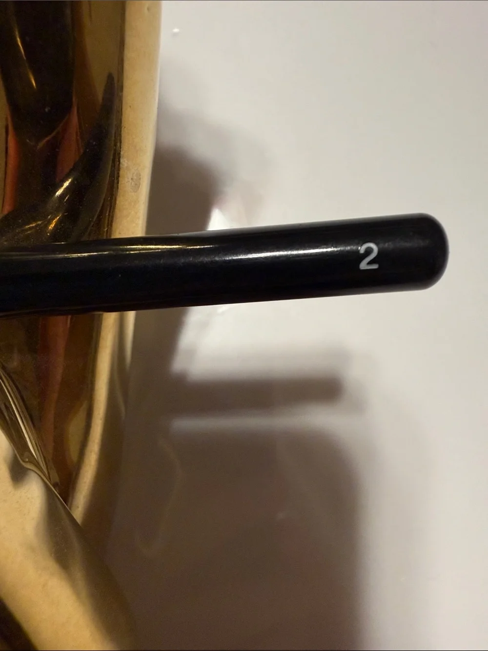 CHANEL Pinceau Ombré #2 Eyeshadow Brush with Black Handle and Gold Ferrule NWOT